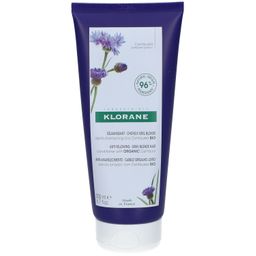 Klorane Centaurée BIO Après-shampooing Déjaunissant | Neutralise & ravive | Cheveux gris & blonds | blancs