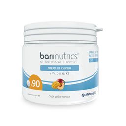 BariNutrics® Citrate de Calcium + Vitamine D & Vitamine K2 Pêche - Mangue