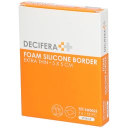 Decifera Foam Silicone Border Extra Thin 5 x 5 cm SW0025
