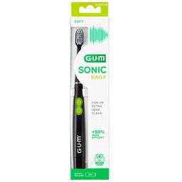 GUM Sonic Daily Brosse à Dents à Pile Soft Noir