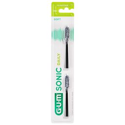 GUM® SONIC DAILY opzetborstel zwart refill