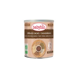 Babybio Céréales Biologiques au Cacao et au Quinoa - Alimentation Biologique pour Bébés - Céréales pour Bébés - dès 6 Mois