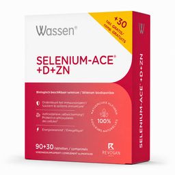 Selenium-ACE+D+Zn | Antioxidanten | Immuniteit, huid, haar & nagels | + 30 GRATIS tabletten