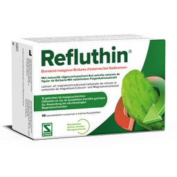 Refluthin® | Brandend maagzuur en maagzuurklachten zoals reflux of een aanhoudende druk in de maag | Muntsmaak
