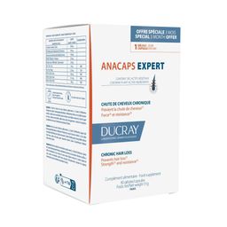 Ducray Anacaps Expert tegen Progressieve Haaruitval Voedingssupplement tegen chronische haaruitval