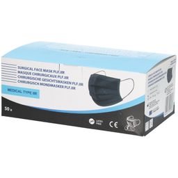 Chirurgisch Mondmasker IIR 3-Lagig Zwart Volwassene