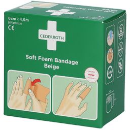 Cederroth Soft Foam Bandage Beige 6 cm x 4,5 m 51011020