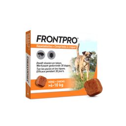 FRONTPRO® Kauwtablet Tegen Vlooien & Teken Voor Honden [Hond M] (4-10kg)