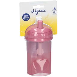 Difrax Antilek Rietjesbeker Raspberry