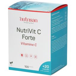 Nutrisan Nutrivit C Forte 100 + 20 Capsules GRATUITES