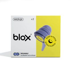 BLOX Sleep & Focus Bouchons d'Oreille Réutilisables M/L