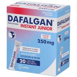 Dafalgan® Instant Junior 250 mg Paracetamol | Pijn & Koorts | Aardbei