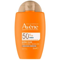 Avène Zon SPF 50+ Ultra Fluid getinte Perfector | Zeer hoge zonnebescherming | Gevoelige huid