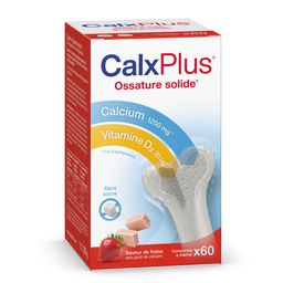 CalxPlus Fraise | Calcium | Os | Calcium – Vitamine D et Vitamine K