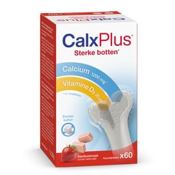 CalxPlus Aardbei | Calcium | Botten | Calcium – Vitamine D en Vitamine K