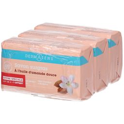 DermAsens Savon Surgras Huile d'Amande Offre 2+1