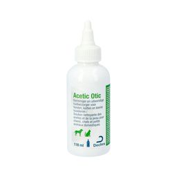 Dechra Acetic Otic Oorreiniger en Uitwendige Huidverzorger voor Honden, Katten en Kleine Huisdieren