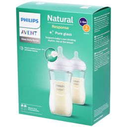 Philips Avent Natural Response Glazen Zuigfles SCY933/02 DUO