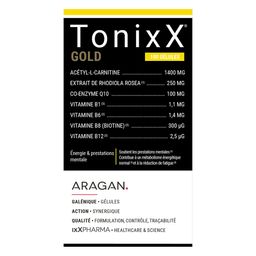 ixX Pharma -TonixX GOLD | Rhodiola, vitamines B & CoQ10 | Fatigue & énergie mentale