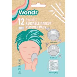 Wondr Reusable Makeup Remover Pads Grijs