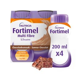 Fortimel Multi Fibre 1.5kcal | Arôme Chocolat | Complément Nutritionnel Dénutrition