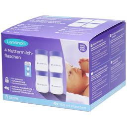 Lansinoh Bewaarflesjes Voor Moedermelk 4x160ml