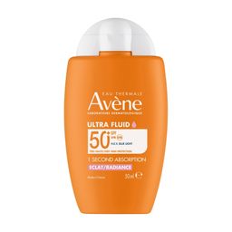 Avène Solaire SPF 50+ Ultra Fluid Eclat Très haute protection | Peau sensible