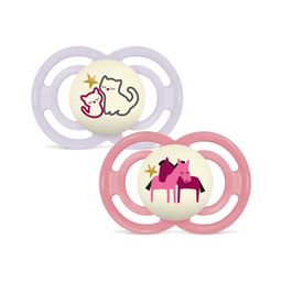 MAM Perfect Night Fopspeen Silicone Pink 6-16