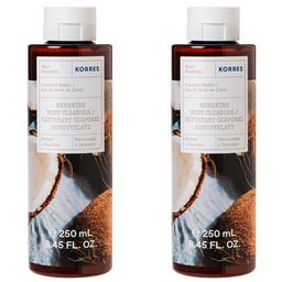 Korres Renewal Body Cleanser Coconut Water 2x250ml