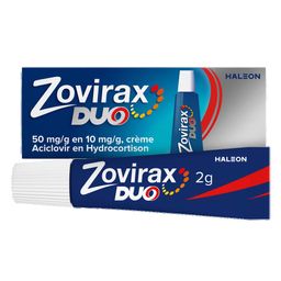 Zovirax Duo 50 mg/g en 10 mg/g Crème