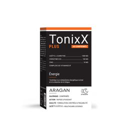 ixX Pharma TonixX PLUS | Complément vitamines B, zinc & coenzyme Q10 | énergie & vitalité