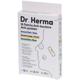 Dr. Herma 16 Patches Anti-Puistjes 3 Formaten