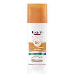 Eucerin Sun Oil Control SPF 50+ Dry Touch Gel-Crème Tinted Medium Onzuivere en Vette Huid