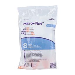 Microfine-insulinespuit 0,3 ml 30 g 8 mm 10