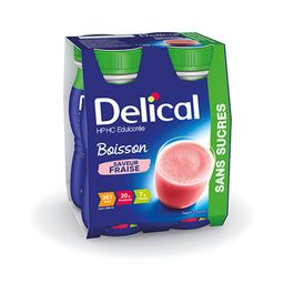 Delical Drank HP HC Gezoet Zonder Suiker Aardbei