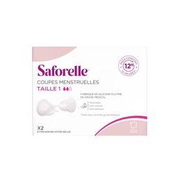 Saforelle Menstruatiecups Pack Comfort 12h Maat 1