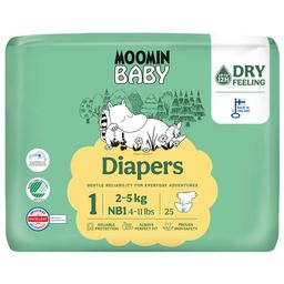 Moomin Ecologische Luiers Maat 1 Newborn (2-5 kg)