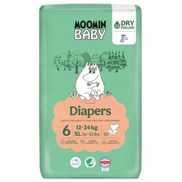 Moomin Ecologische Luiers Maat 6 Junior (12-24 kg)