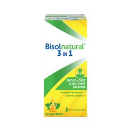 Bisolnatural 3 in 1 | Natuurlijke oplossing tegen slijmhoest, droge hoest en keelpijn