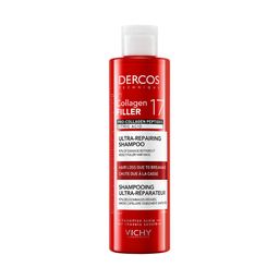 Vichy Dercos Collagen 17 Filler Shampoo | Beschadigd en Breekbaar Haar | Pro-Collageen Peptiden en Citroenzuur