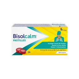 Bisolcalm pastilles | Toux sèche & Toux irritante | Sans sucre | À partir de 6 ans