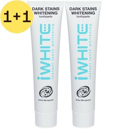 iWhite Dark Stains Whitening Tandpasta | 1+1 GRATIS