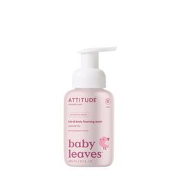 Attitude Baby Leaves 2-in-1 Haar & Lichaam Schuimende Wasgel Zonder Parfum