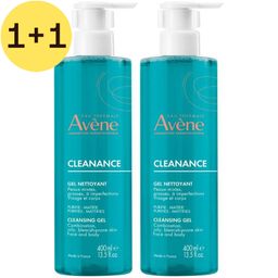 Avène Cleanance Gel nettoyant | Mattifiant | purifiant | Peau Grasse | 1+1 GRATUIT