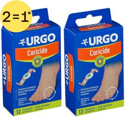 URGO Coricide Pleisters | Bescherming en Behandeling van Likdoorns, Eksterogen en Eeltknobbels | 2=1*