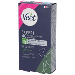 Veet Expert Bandes de Cire Corps et Jambes Peau Sèche