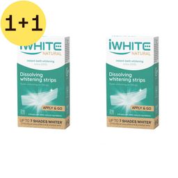 iWhite Natural Dissolving Whitening Strips | 1+1 GRATUIT