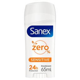 Sanex Zero% Sensitive Déodorant Stick pour Peaux Sensibles 24h