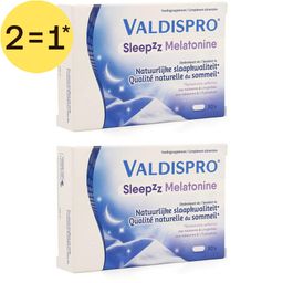 Valdispro Sleepzz Melatonine | Qualité naturelle du sommeil | 2=1*