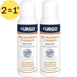 URGO Filmomousse® Transpirerende en Onaangenaam Ruikende Voeten Evenwichtherstellende Schuimcrème | 2=1*
